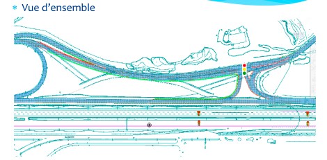 Croquis du carrefour en T en remplacement des deux viaducs.