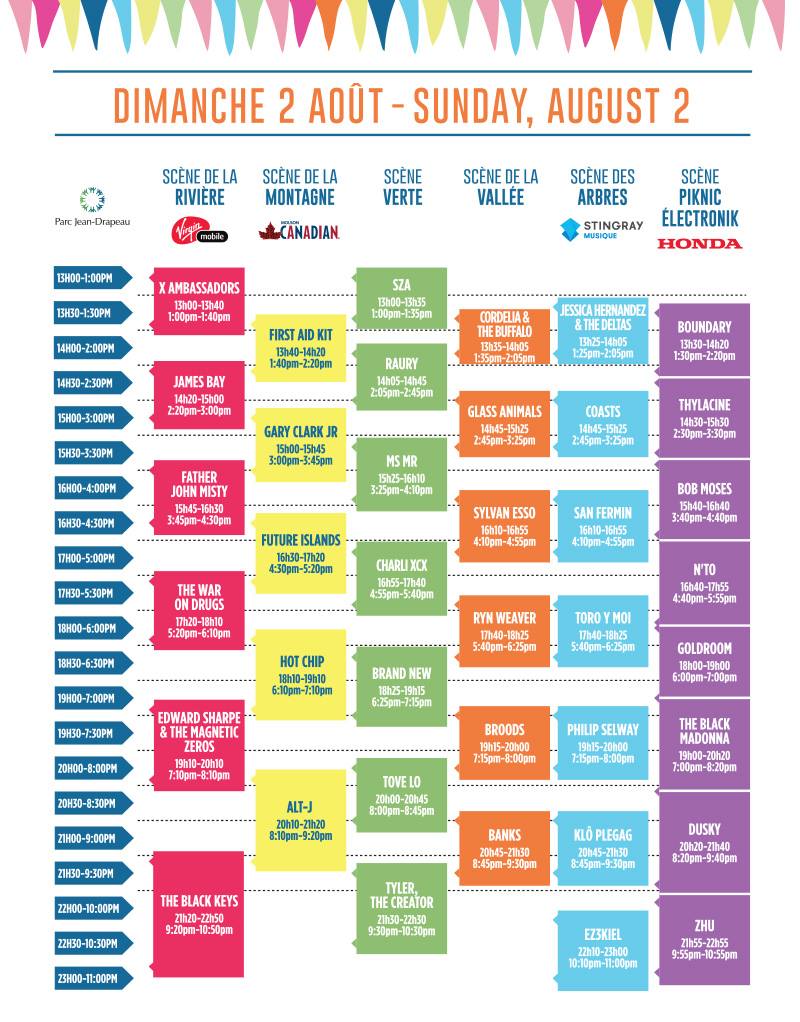 Osheaga dimanche