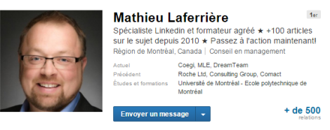 Mathieu Laferriere Linkedin