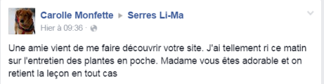 Serres Li-Ma commentaires Fans