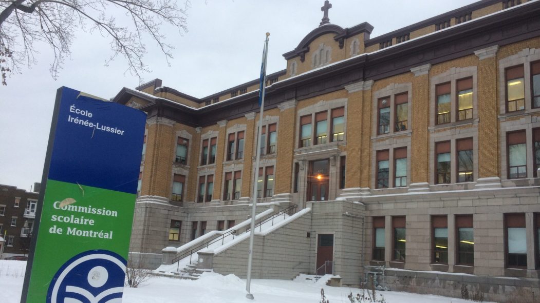 Phot d'archive de l'École Irénée-Lussier.