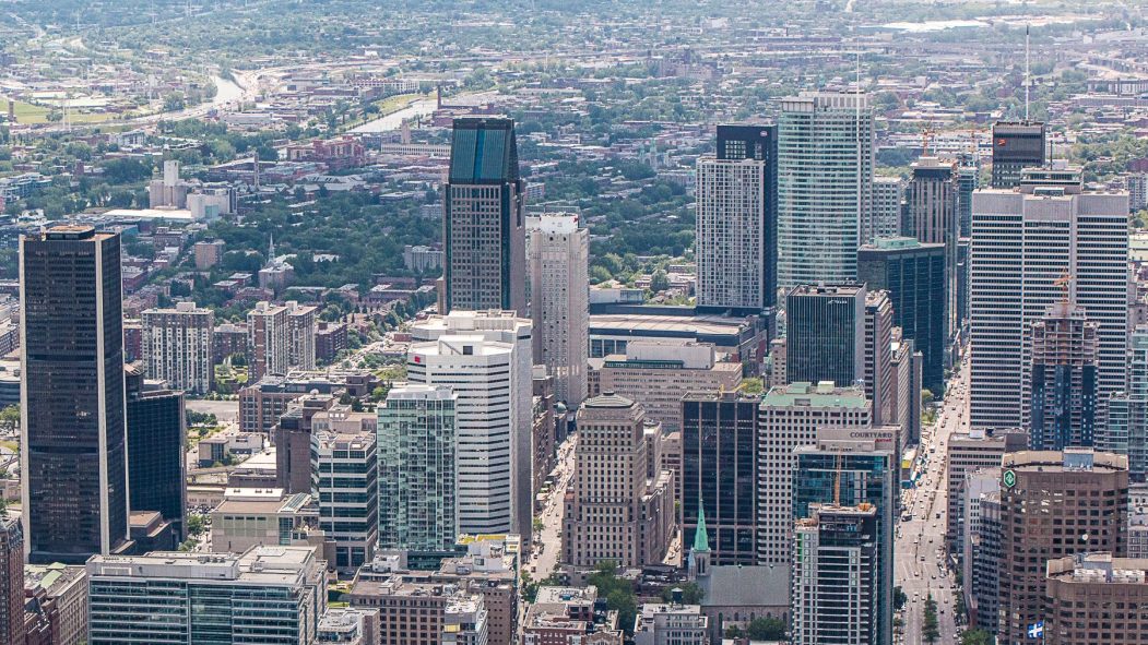 Le centre-ville de Montréal