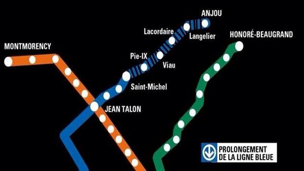 ligne bleue