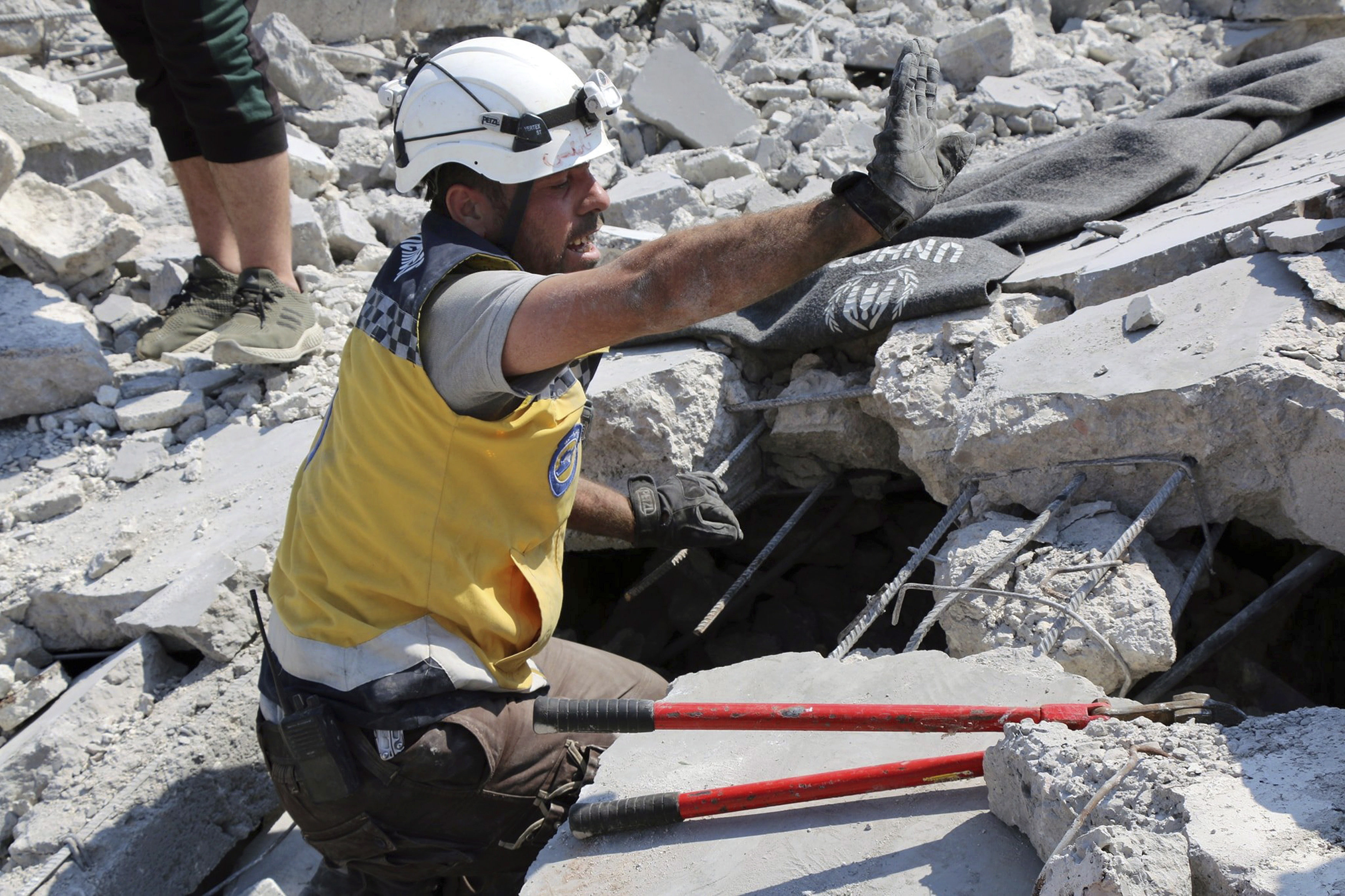 Casque blanc en Syrie