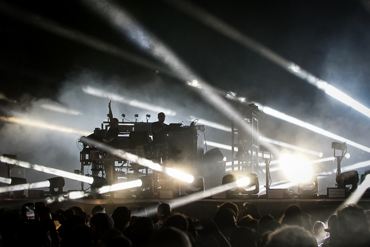 The Chemical Brothers lors de leur passage à Osheaga 2019.