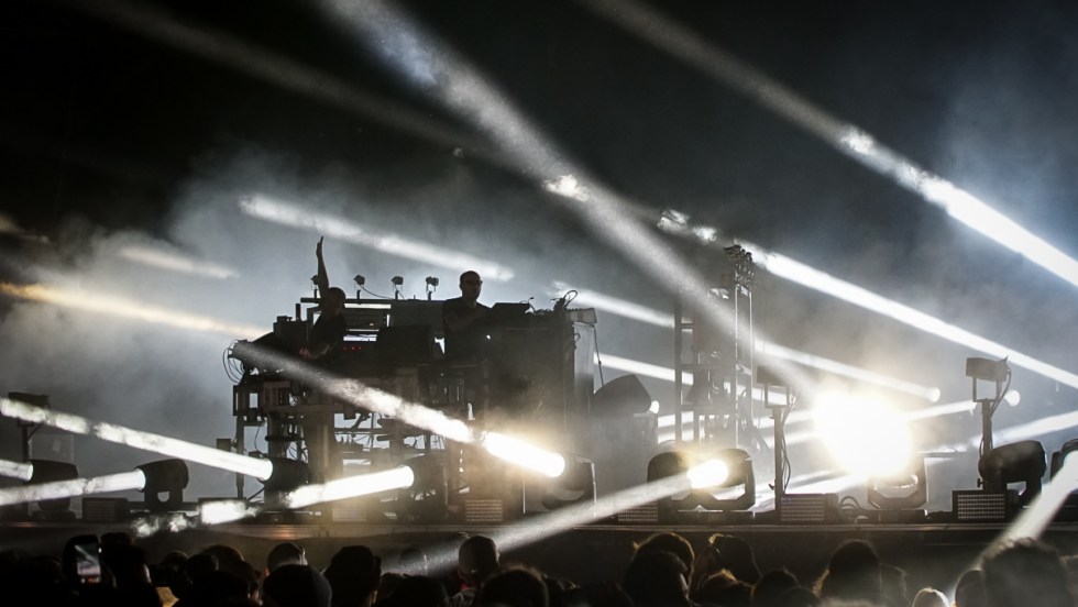 The Chemical Brothers lors de leur passage à Osheaga 2019.