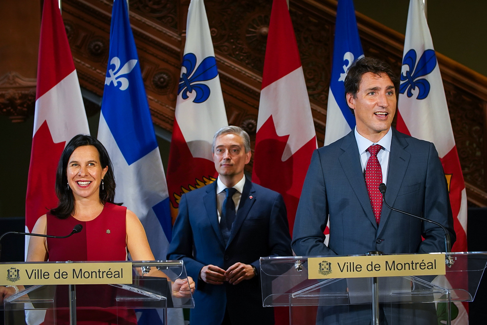 Valérie Plante François-Philippe Champagne Justin Trudeau