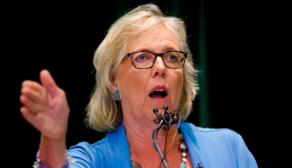 La chef du Parti vert du Canada, Elizabeth May