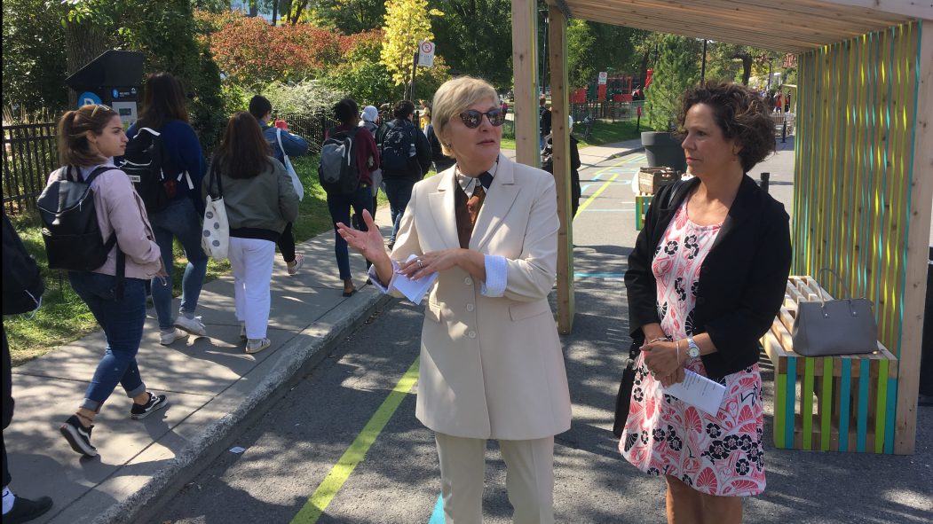 Un nouvel espace pour les piétons prés de l'UdeM