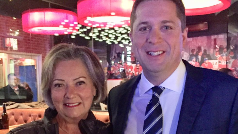 Lise des Greniers et Andrew Scheer