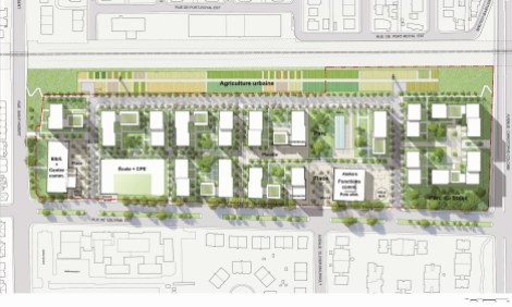 Esquisse plan d'aménagement site Louvain Est