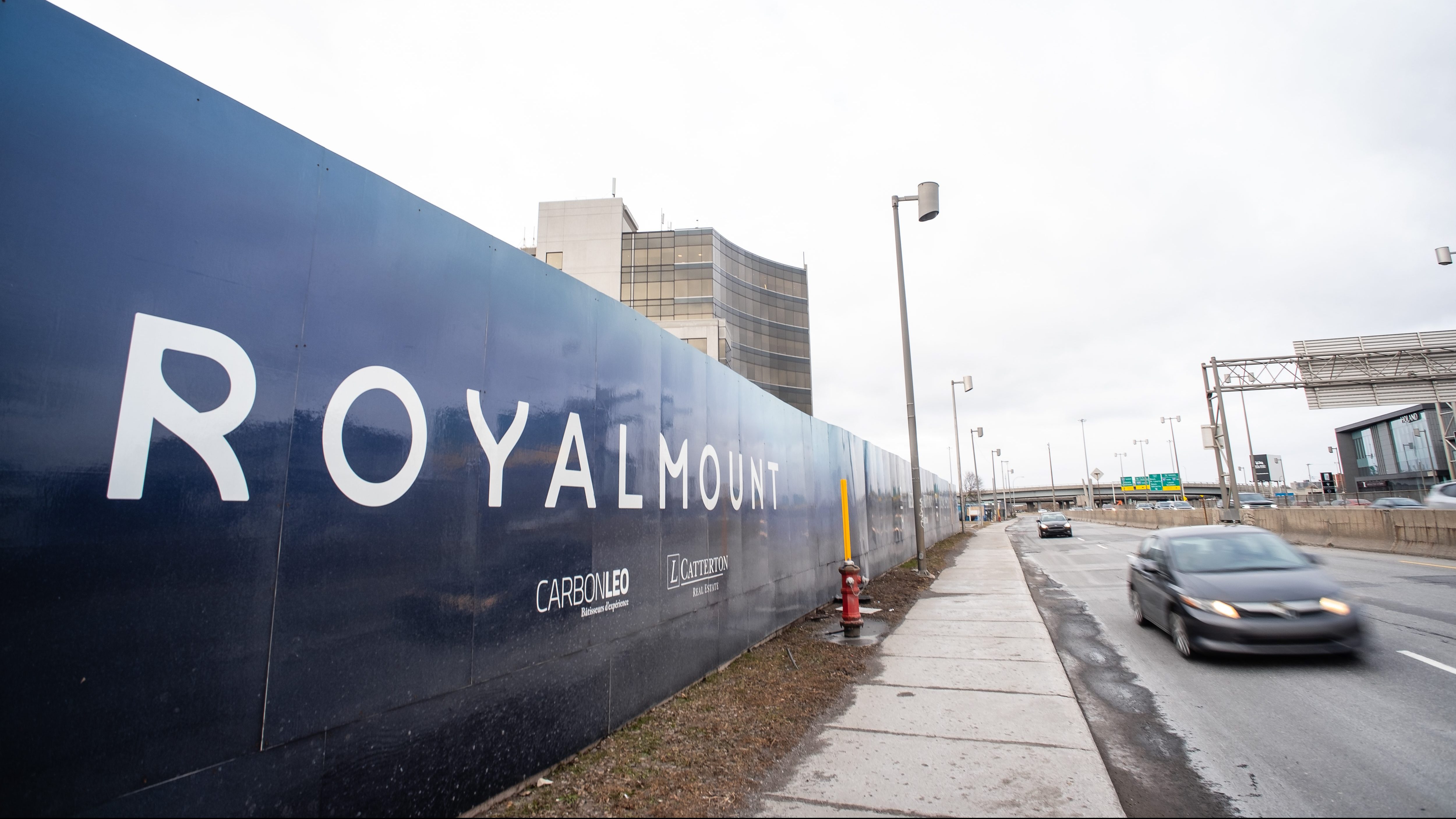 Le chantier du projet Royalmount, dans Ville Mont-Royal