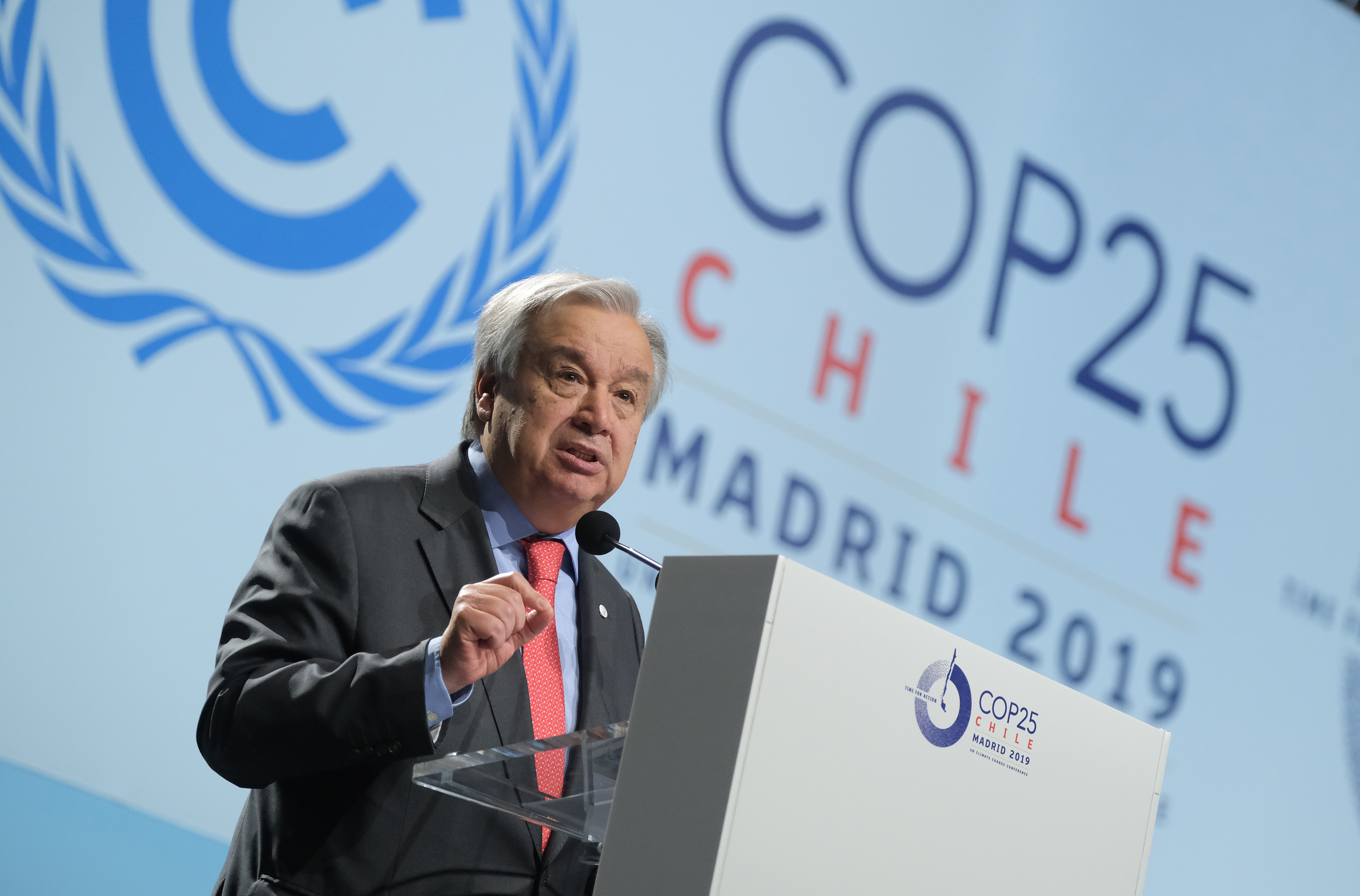 COP25: déception du chef de l'ONU après un accord loin de l'urgence climatique