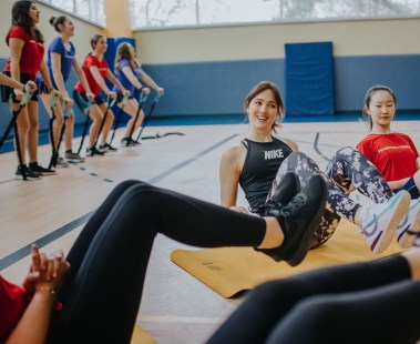 Les soeurs Dufour-Lapointe ont participé récemment à une activité au Pensionnat du Saint-Nom-de-Marie, à Outremont.