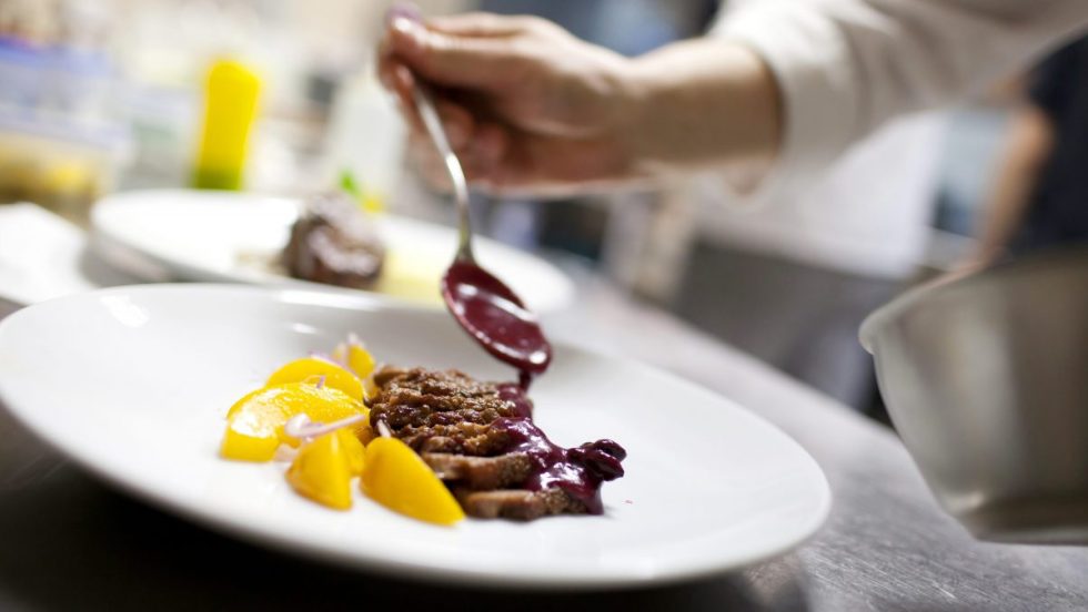 scène gastronomique