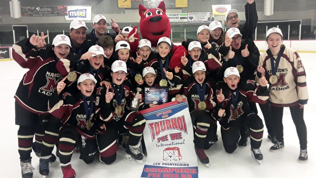 Maroons pee wee BB gagnants