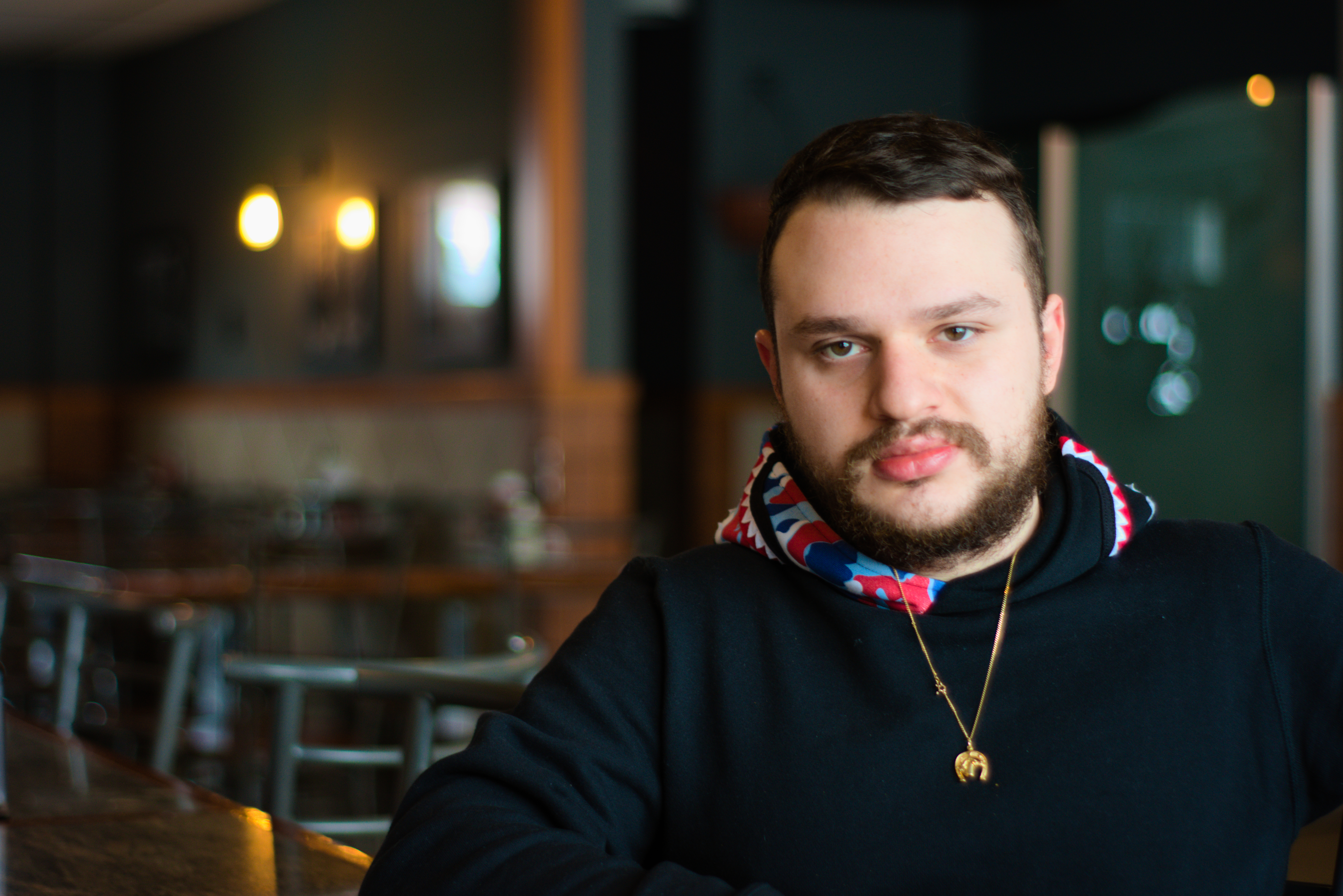 Le rappeur Rowjay à Montréal.