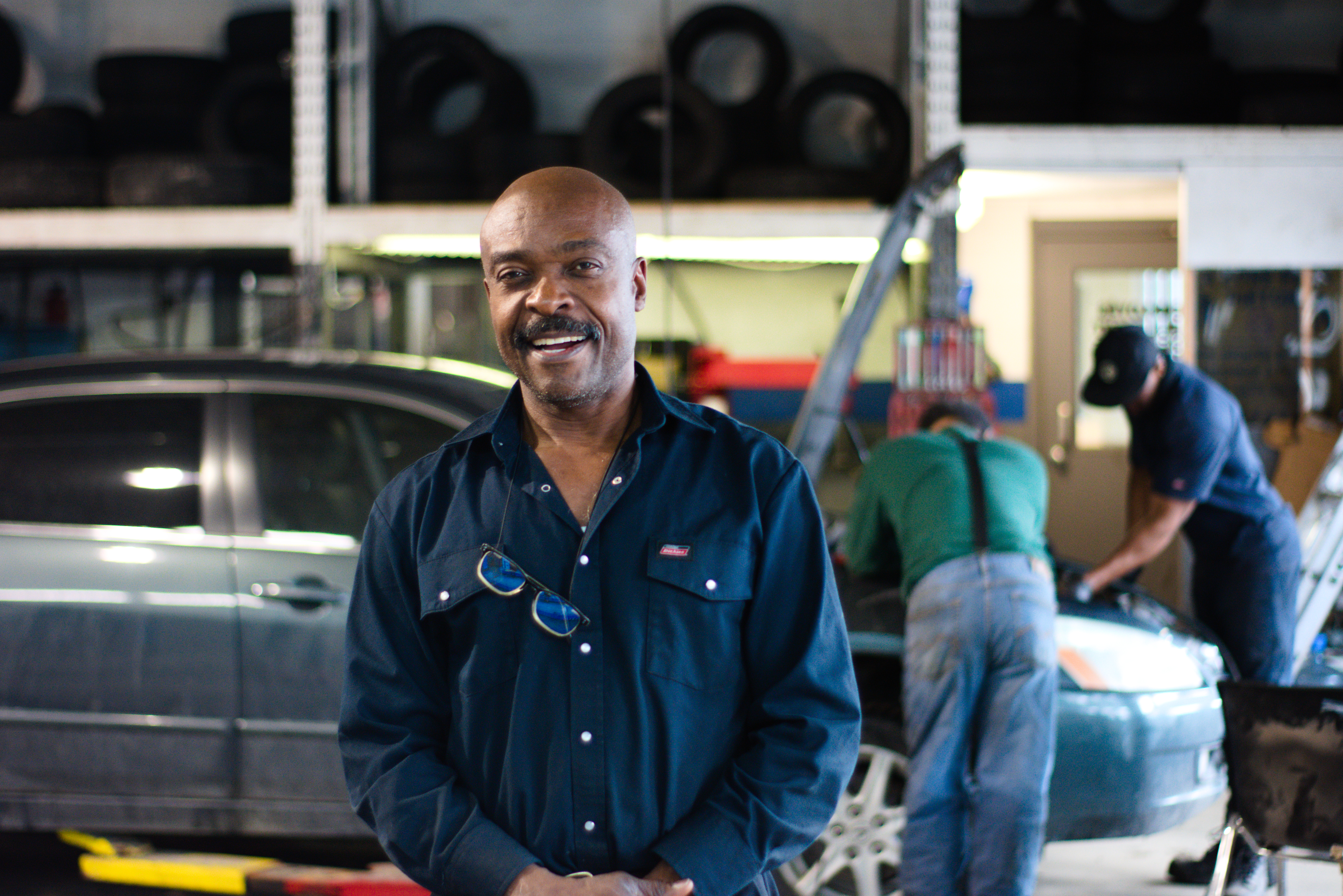 Le gérant du garage Pam'm.