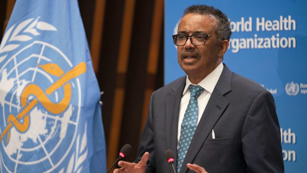 Le directeur général de l'OMS, Tedros Adhanom Ghebreyesus