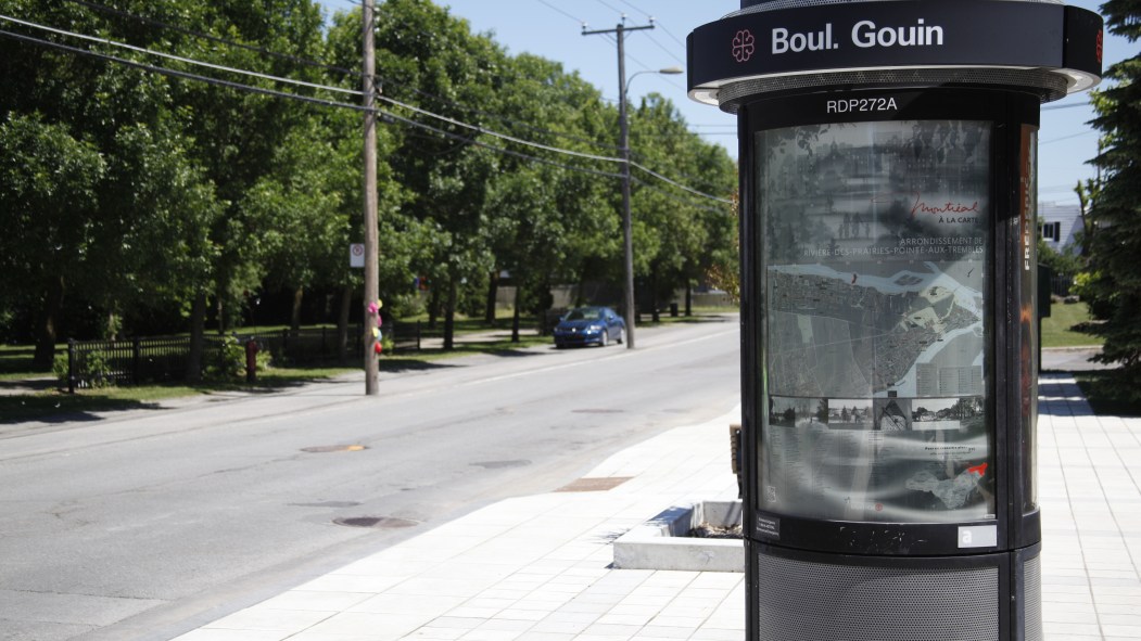 Ville de Montréal a ciblé le boulevard Gouin-Est pour en faire un circuit de « voies actives sécuritaires » pour limiter la propagation du coronavirus.