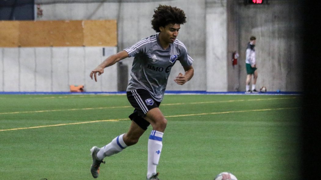 Keesean Ferdinand, 16 ans, lors du camp d’entrainement de l’Impact.