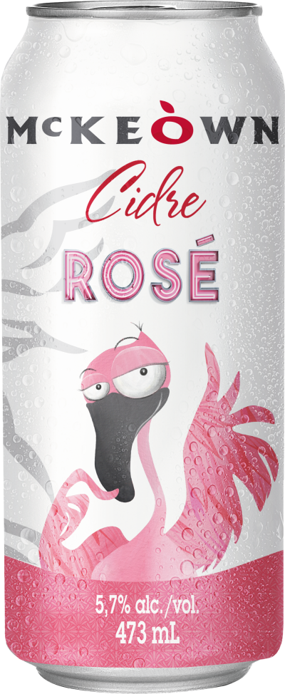 Cannette de cidre rosé