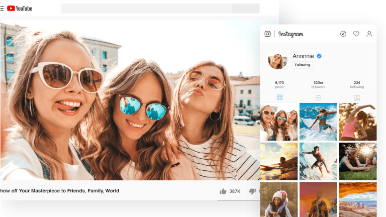 EaseUS Video Editor adolescants médias sociaux