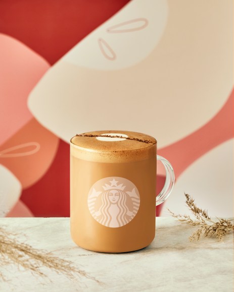 Flat white pomme et avoine de Starbucks