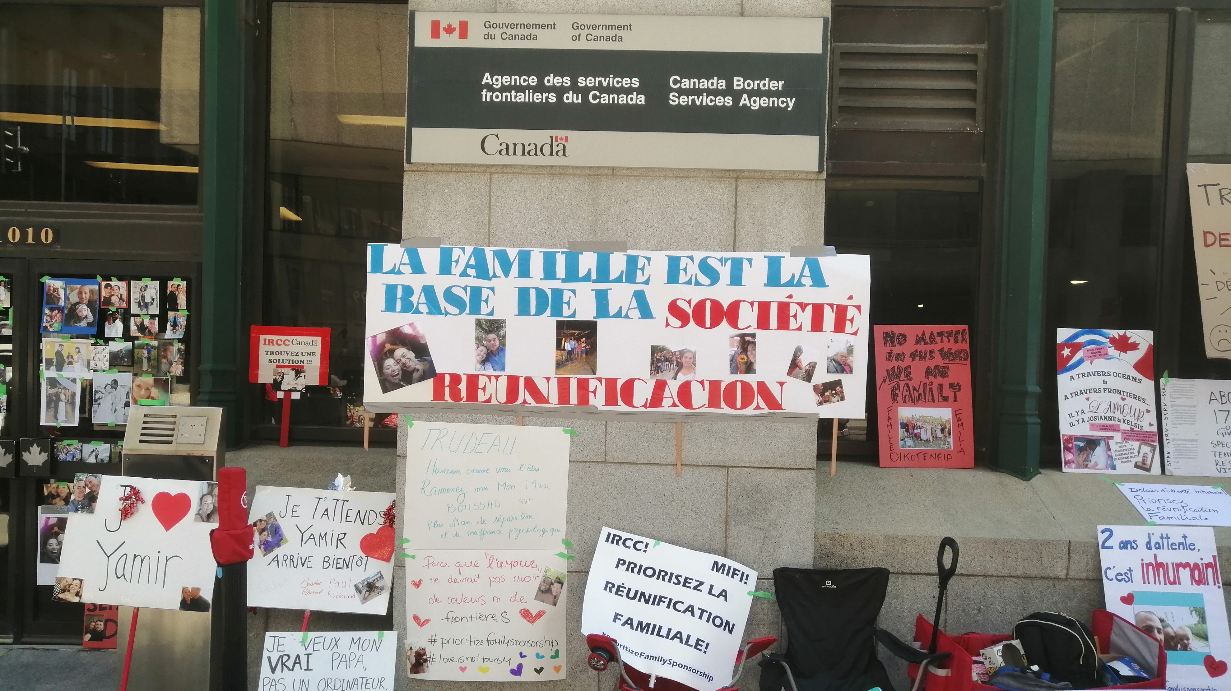 Des manifestations pour demander la réunification familiale dans tout le Canada