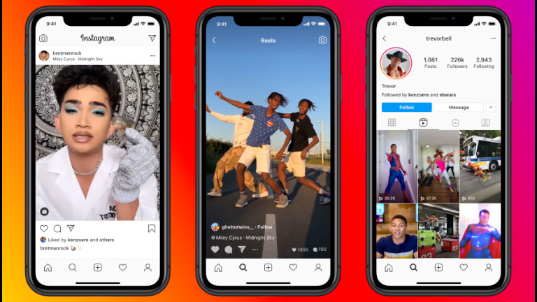 Instagram Reels clips vidéos musique AR