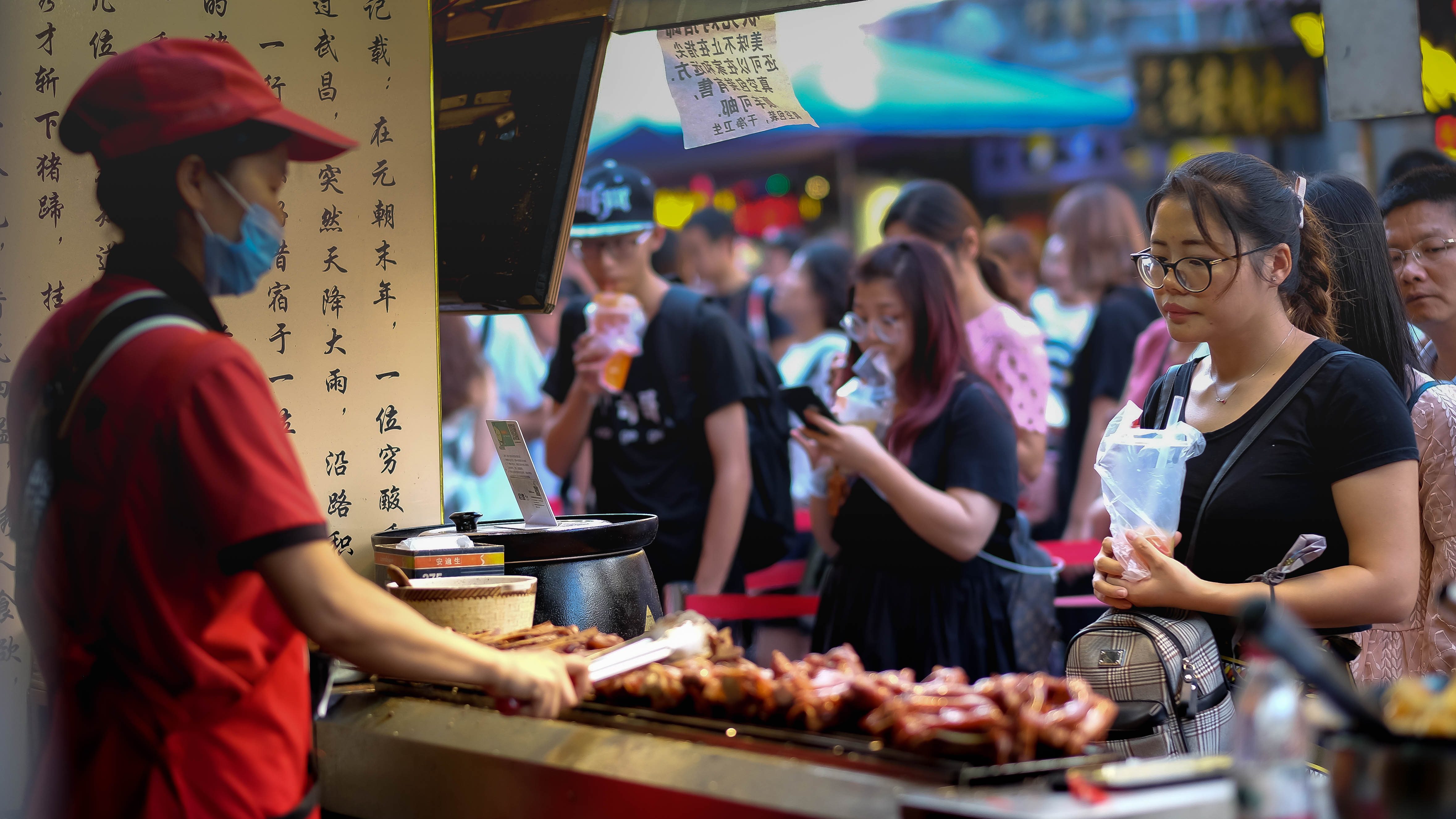 Un marché de Wuhan