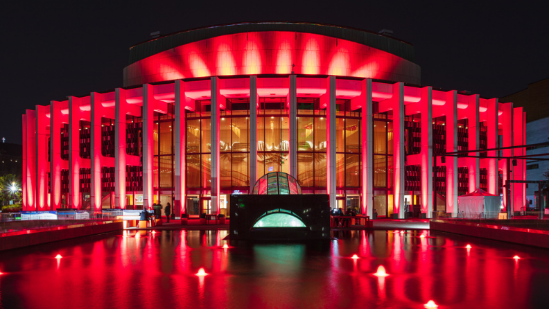 Quartier des spectacles rouge