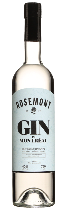 Bouteille de gin Rosemont