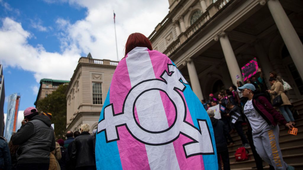 le drapeau des personnes trans