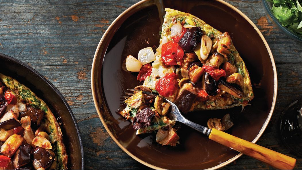 frittata à l'aubergine