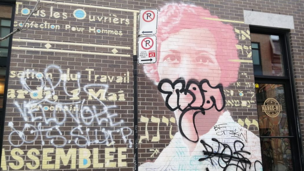 Graffitis sur les murs du Plateau-Mont-Royal