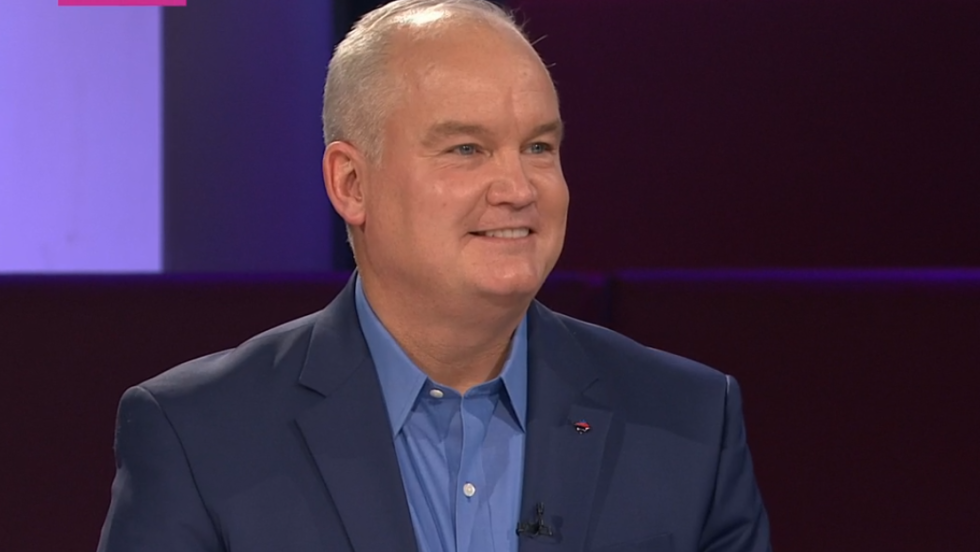 Erin O'Toole sur le plateau de TLMEP