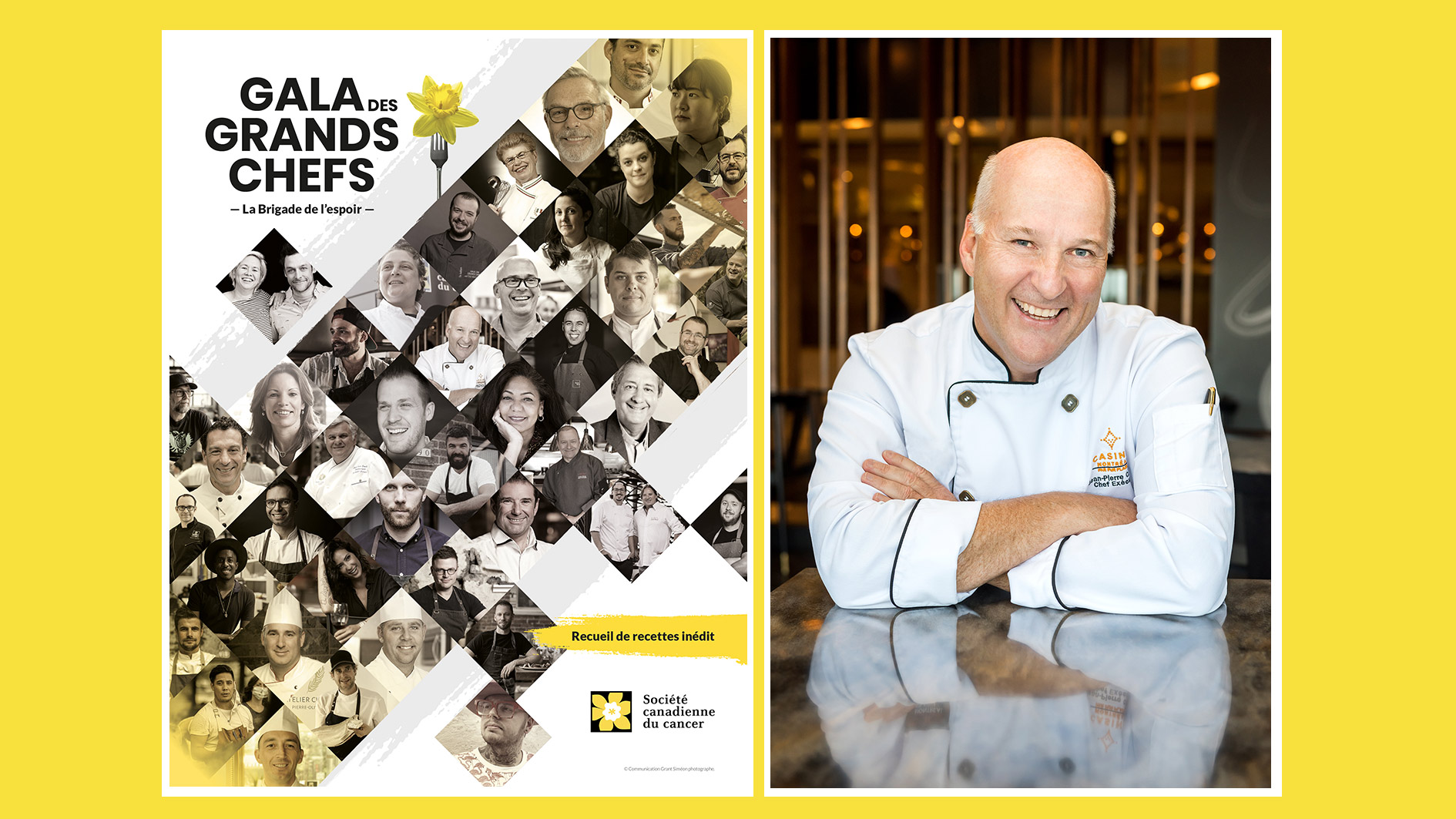 Montage photo du Gala des grands chefs - La Brigade de l'espoir