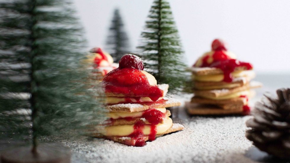 Gâteaux étagés en forme de sapin