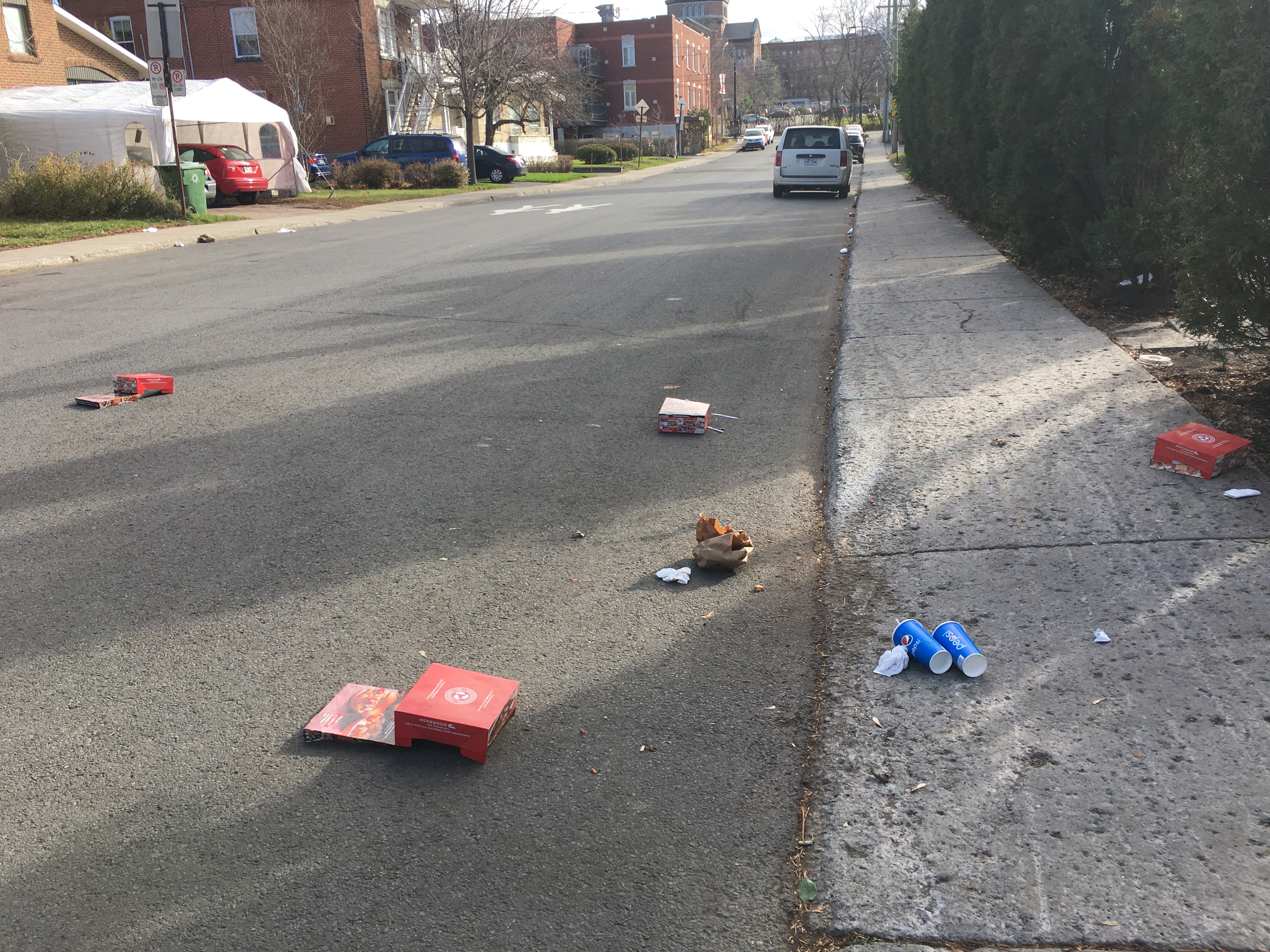 Nuisances, déchets jetés rur Fréchette