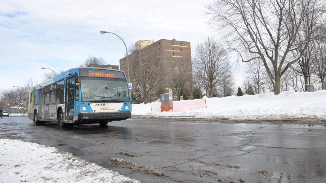 Un autobus dans le secteur de Verdun.