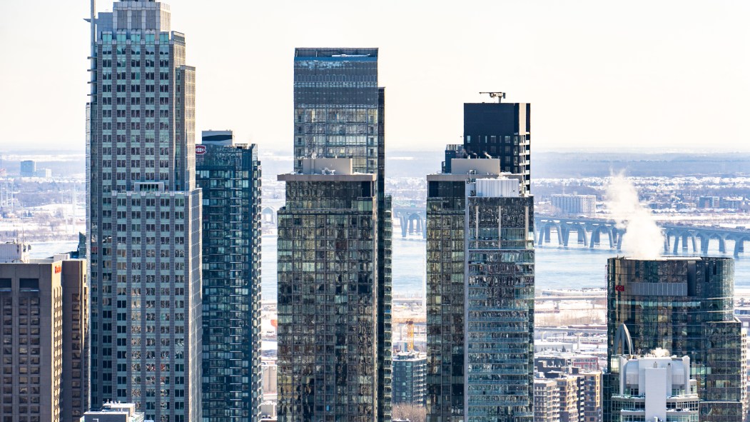 Le centre-ville de Montréal