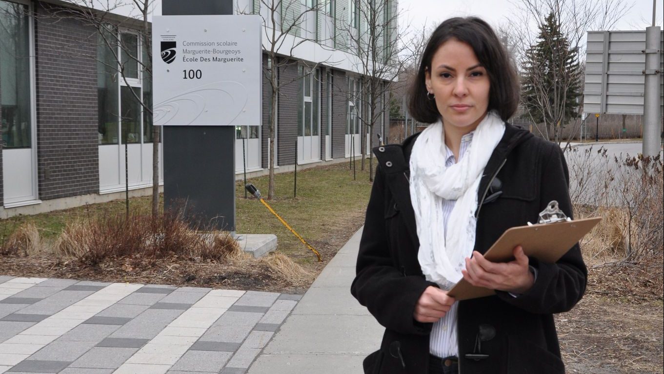 Carolina Fernandez milite pour avoir plus d’informations sur la 3e école à L’Île-des-Soeurs.