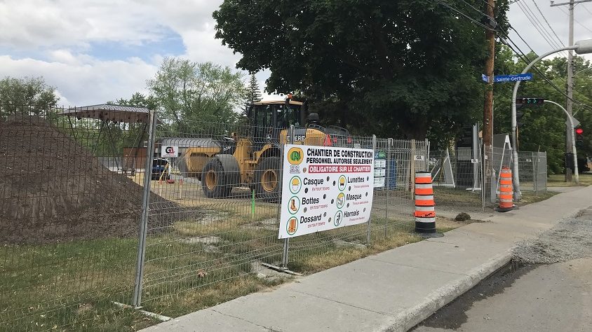 travaux parc Aimé Léonard