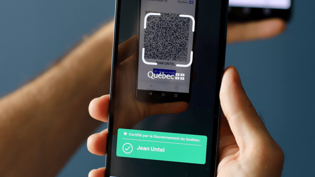Code QR passeport vaccinal