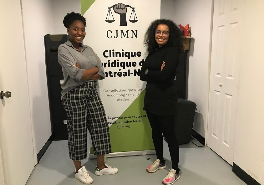 Me Marie-Livia Beaugé, fondatrice de la clinique et Me Arij Riahi, directrice du projet.