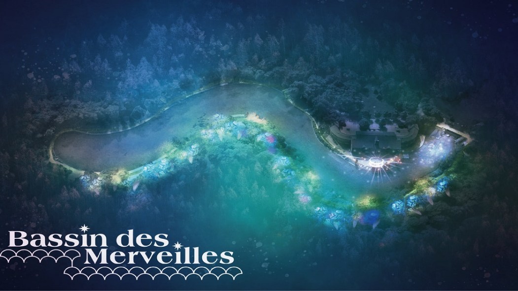 Le parcours lumineux viendra illuminer le bassin des merveilles