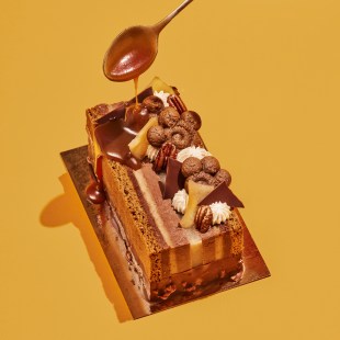 La bûche Cédrik de la pâtisserie Crémy.