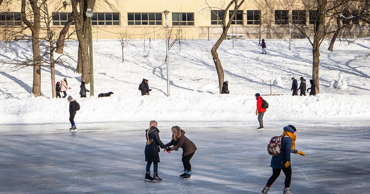 Patinage au parc La Fontaine