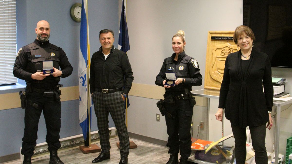 Six policiers médaille Assemblée nationale